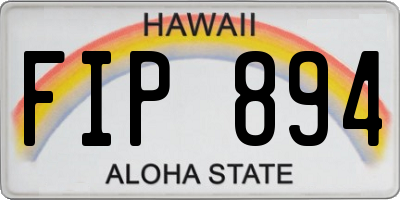 HI license plate FIP894