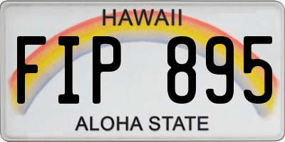 HI license plate FIP895