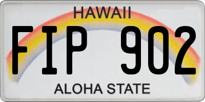 HI license plate FIP902