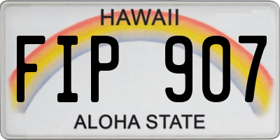 HI license plate FIP907