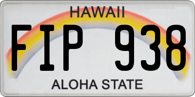 HI license plate FIP938