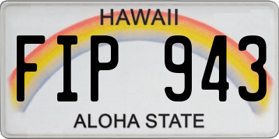 HI license plate FIP943