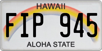 HI license plate FIP945