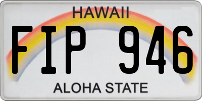 HI license plate FIP946