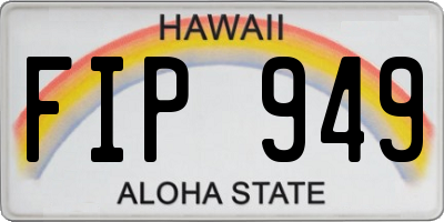 HI license plate FIP949