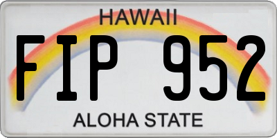HI license plate FIP952