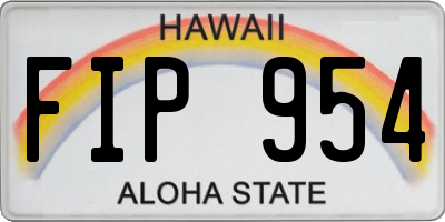 HI license plate FIP954