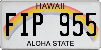 HI license plate FIP955