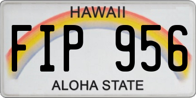 HI license plate FIP956