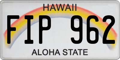 HI license plate FIP962