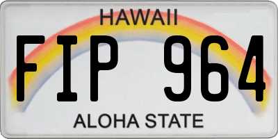 HI license plate FIP964