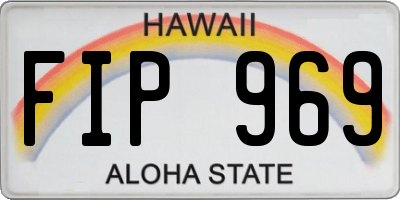 HI license plate FIP969