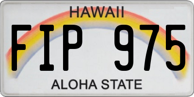 HI license plate FIP975