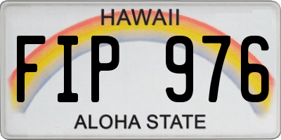 HI license plate FIP976