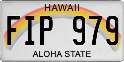 HI license plate FIP979