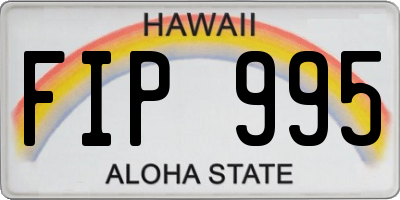 HI license plate FIP995