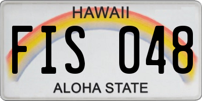HI license plate FIS048