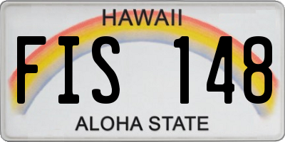 HI license plate FIS148