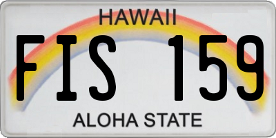 HI license plate FIS159