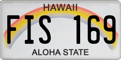 HI license plate FIS169
