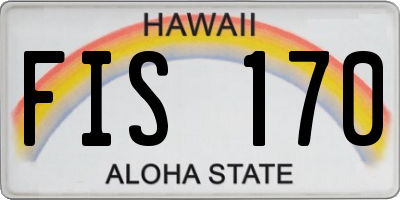 HI license plate FIS170