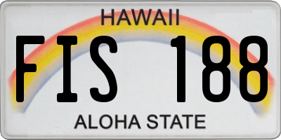 HI license plate FIS188