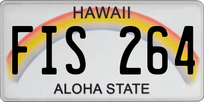 HI license plate FIS264