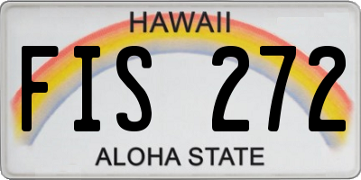 HI license plate FIS272