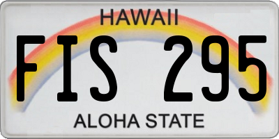 HI license plate FIS295