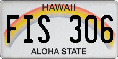 HI license plate FIS306