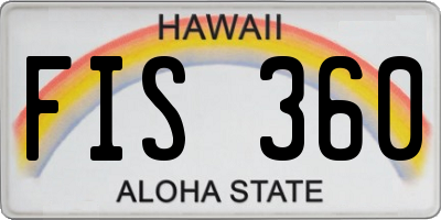 HI license plate FIS360