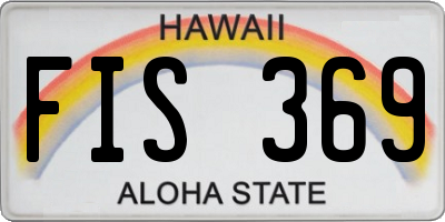 HI license plate FIS369