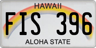 HI license plate FIS396