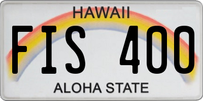 HI license plate FIS400