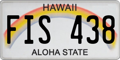HI license plate FIS438