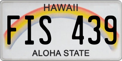 HI license plate FIS439