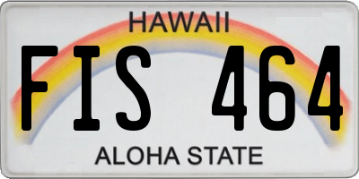 HI license plate FIS464