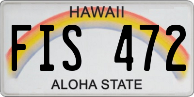 HI license plate FIS472