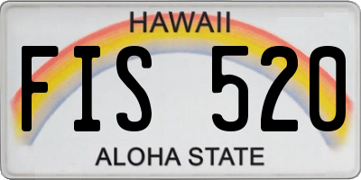 HI license plate FIS520