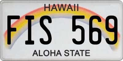 HI license plate FIS569