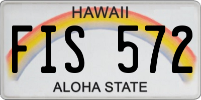 HI license plate FIS572