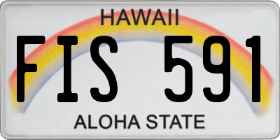 HI license plate FIS591