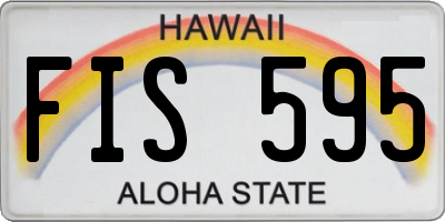 HI license plate FIS595