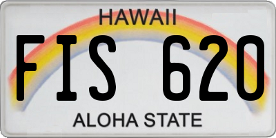 HI license plate FIS620