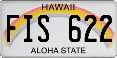 HI license plate FIS622