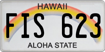 HI license plate FIS623