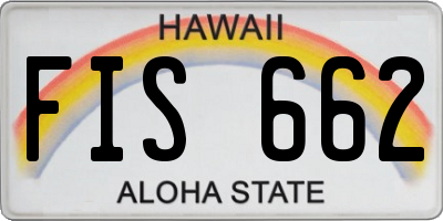 HI license plate FIS662