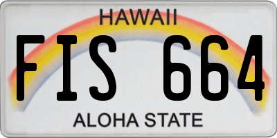 HI license plate FIS664