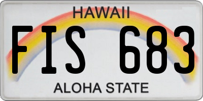 HI license plate FIS683