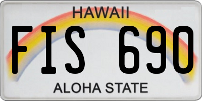 HI license plate FIS690